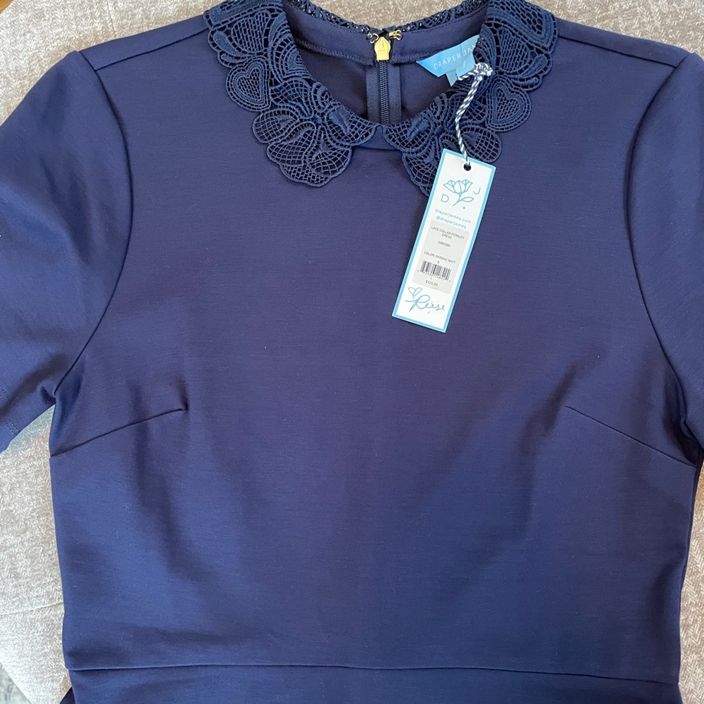 NWT Draper James Persley Lace Collared Dress
